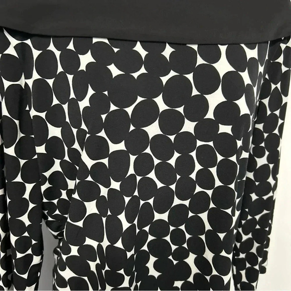 Rafaella Women’s Large Top Black White Polka Dot Off Shoulder Romantic Fairycore - Picture 4 of 10